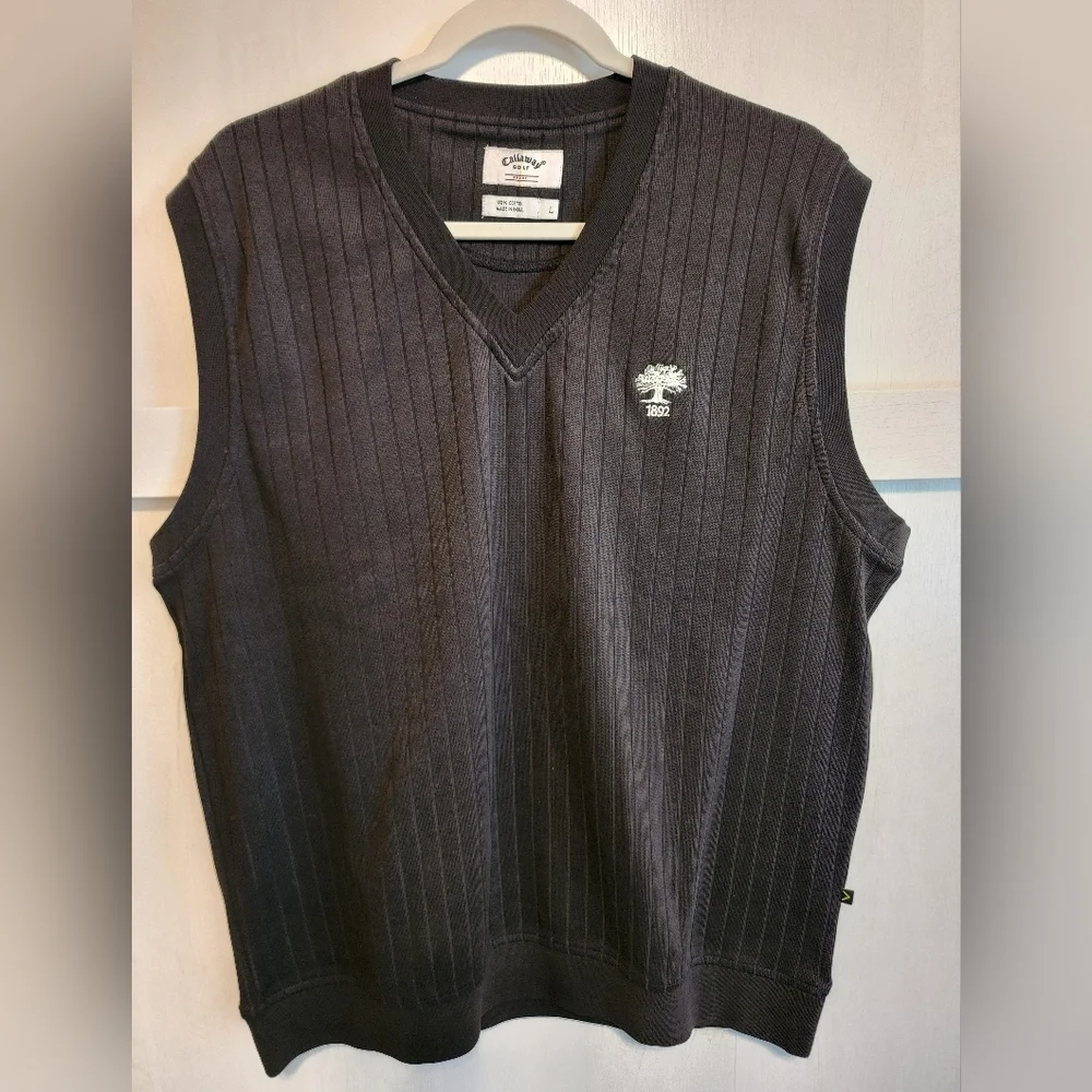 Preowned black large Callaway mens‎ vest - Picture 3 of 5